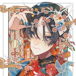 This is a pixiv picture whose title is 縁起物.