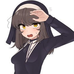 This is a pixiv picture whose title is 수녀누리.