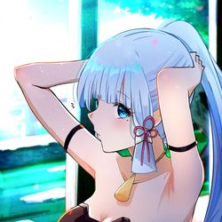 This is a pixiv picture whose title is 準備中.