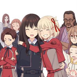 This is a pixiv picture whose title is 最後は笑顔で.