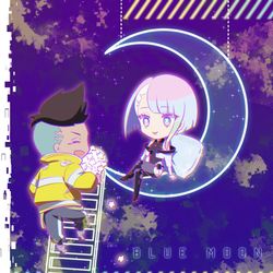 This is a pixiv picture whose title is BLUE MOON.