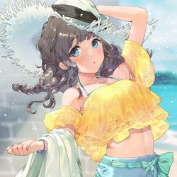 This is a pixiv picture whose title is 淡シトラスの夏.