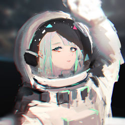 This is a pixiv picture whose title is To the moon.