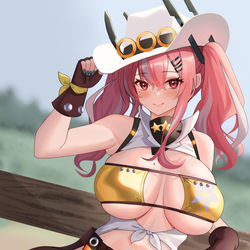 This is a pixiv picture whose title is cowgirlブレマートン.