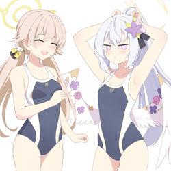 This is a pixiv picture whose title is ブルアカ.