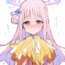 This is a pixiv picture whose title is ミカにも「フレッ♡フレッ♡」してもらいたい。.