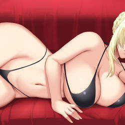 This is a pixiv picture whose title is ↓乳↑.