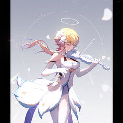 This is a pixiv picture whose title is 无际之旅的旋律【荧】.