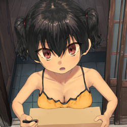 This is a pixiv picture whose title is ガキ巨乳⑬.
