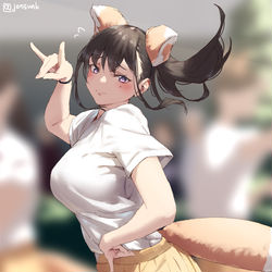 This is a pixiv picture whose title is いろいろ大きいきつねさん.