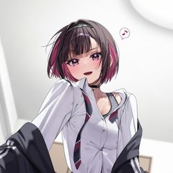 This is a pixiv picture whose title is 「今家誰もいないし…いいよな？」.