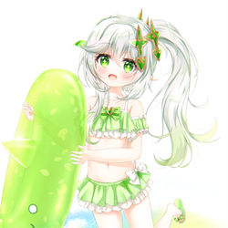 This is a pixiv picture whose title is 水着ナヒーダちゃん💚.