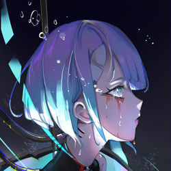 This is a pixiv picture whose title is Lucy - Edgerunners.