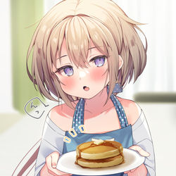 This is a pixiv picture whose title is 朝ごはんを作ってくれる妹ちゃん.