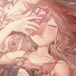 This is a pixiv picture whose title is 顔に落とすと痛いよ デジたん おやすみ.