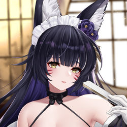 This is a pixiv picture whose title is 和メイド武蔵さん.