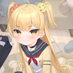 This is a pixiv picture whose title is 「お兄さん！！このゲーム全然勝てないよ！！」.