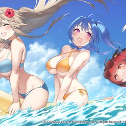 This is a pixiv picture whose title is ゴーゴー饅頭ボートでユニオンサマー.