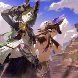 This is a pixiv picture whose title is 二周年快乐.