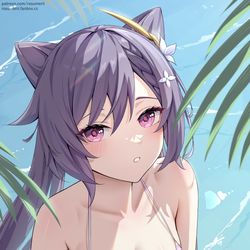 This is a pixiv picture whose title is 刻晴.