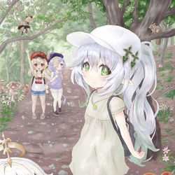 This is a pixiv picture whose title is 原神小学校の野外授業.