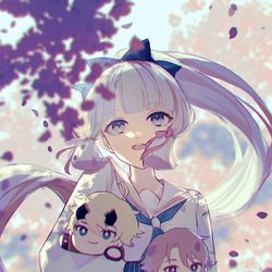 This is a pixiv picture whose title is 綾華ちゃんHBD!!.