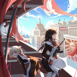 This is a pixiv picture whose title is Akai Lycoris.