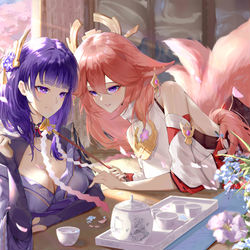 This is a pixiv picture whose title is 雷八二周.