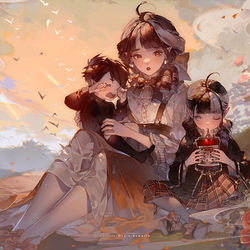 This is a pixiv picture whose title is 母.
