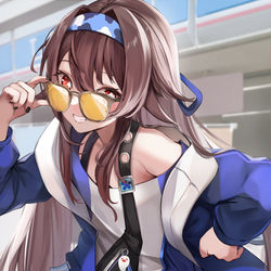 This is a pixiv picture whose title is ローソンコラボ胡桃ちゃん.