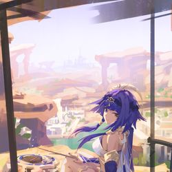 This is a pixiv picture whose title is 守護者の昼休み.