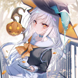 This is a pixiv picture whose title is 14.🎃 「あなたがお菓子をくれる人？」.