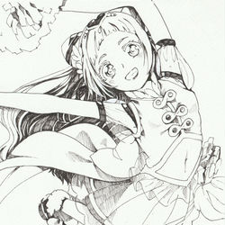 This is a pixiv picture whose title is アナログ練習5.