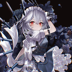 This is a pixiv picture whose title is 咲夜さん.
