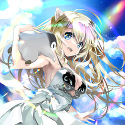 This is a pixiv picture whose title is 夏の虹.