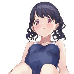 This is a pixiv picture whose title is 学校指定スクール水着小糸ちゃん.