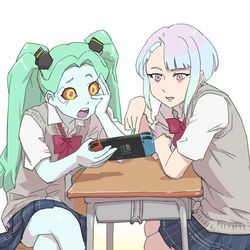 This is a pixiv picture whose title is サイバー学園の休み時間.