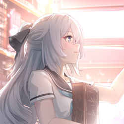 This is a pixiv picture whose title is DAY60 取书.