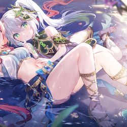 This is a pixiv picture whose title is ナヒーダとニィロウ.