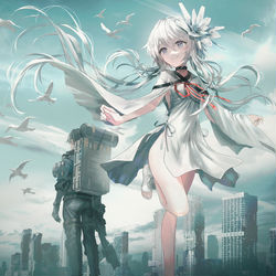 This is a pixiv picture whose title is Key「終のステラ」.
