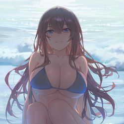 This is a pixiv picture whose title is Beach.