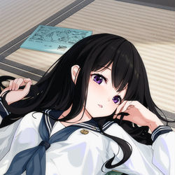 This is a pixiv picture whose title is 千反田える ❥.
