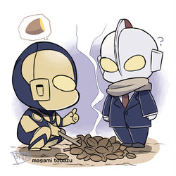 This is a pixiv picture whose title is 最近のらくがき(シンと初代ごっちゃ).