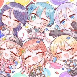 This is a pixiv picture whose title is プロセカ2nd anniversary.