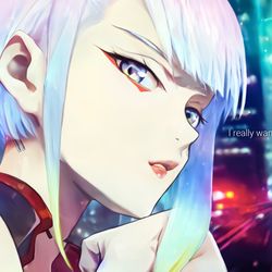This is a pixiv picture whose title is Lucy -  cyberpunk edgerunner.