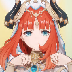 This is a pixiv picture whose title is Nilou Candace Collei MMD.