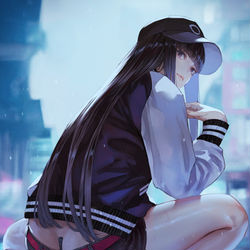 This is a pixiv picture whose title is Downtown.