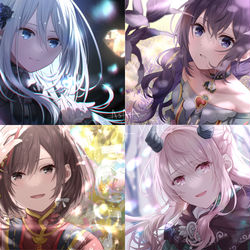 This is a pixiv picture whose title is 2周年ニーゴまとめ.