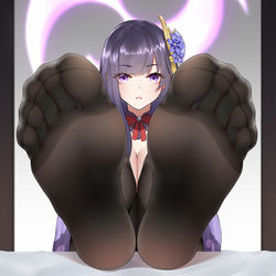 This is a pixiv picture whose title is 雷电将军.