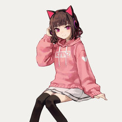 This is a pixiv picture whose title is 課題.